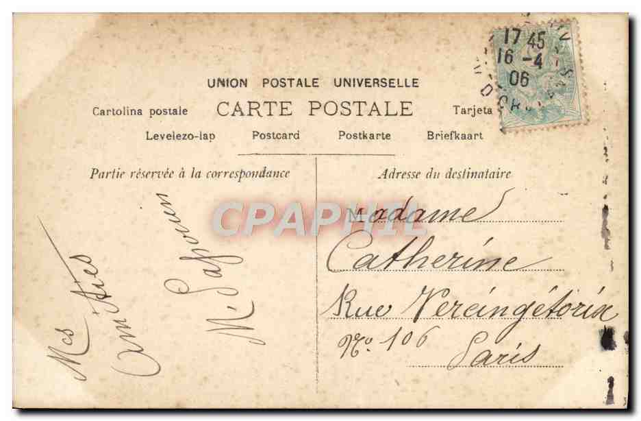 CPA Fantaisie Enfants Les Colombes de Paques  — Rückseite