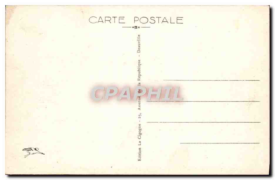 CPA Trouville La Reine des Plages Le Casino Automobile  — Rückseite