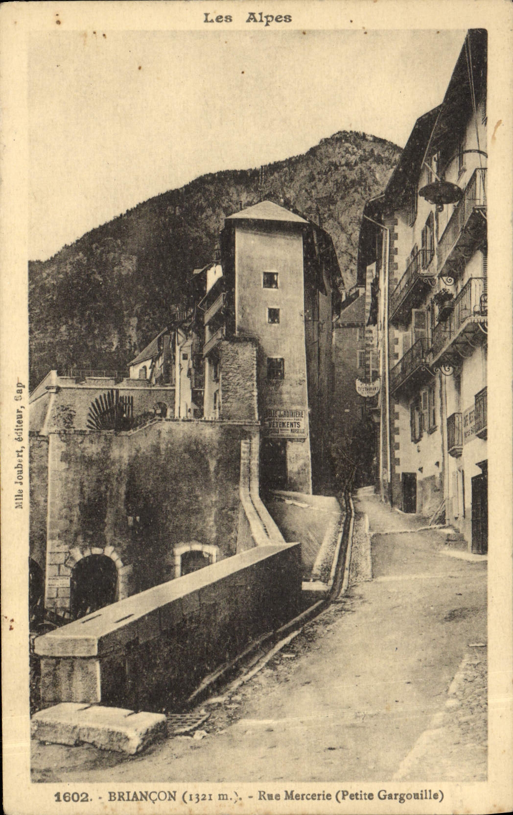 CPA Briancon Rue Mercerie Petite Gargouille