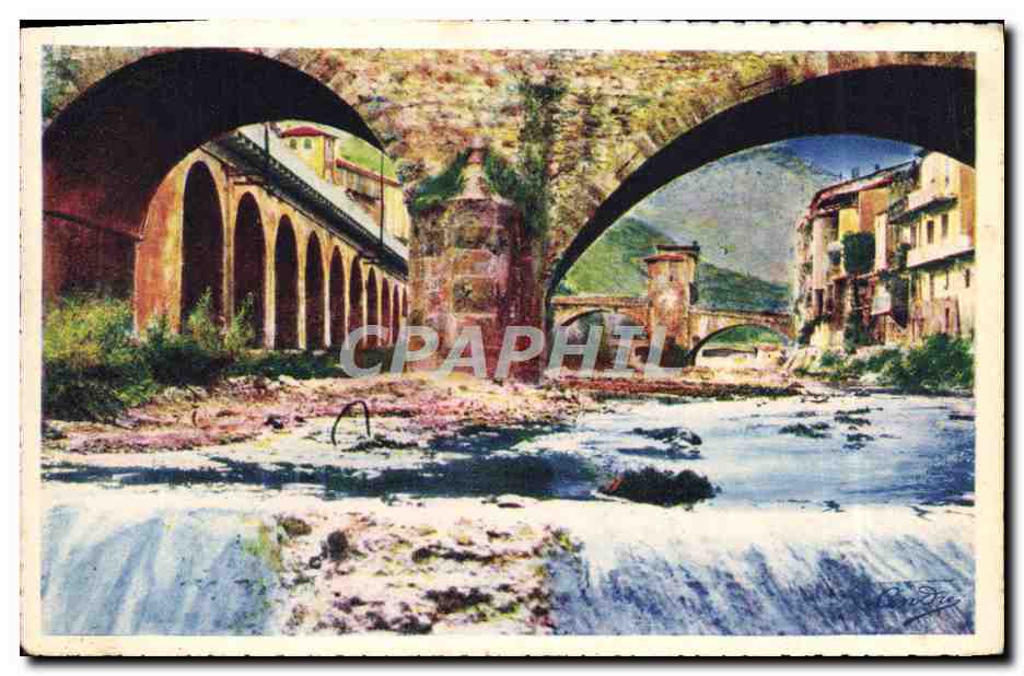 CPA Sospel La Bevera et le Vieux Pont 
