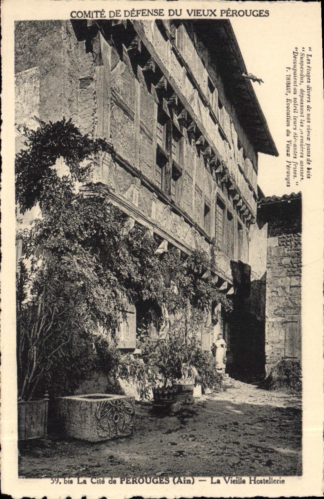 CPA La Cite de Perouges La vieille Hostellerie