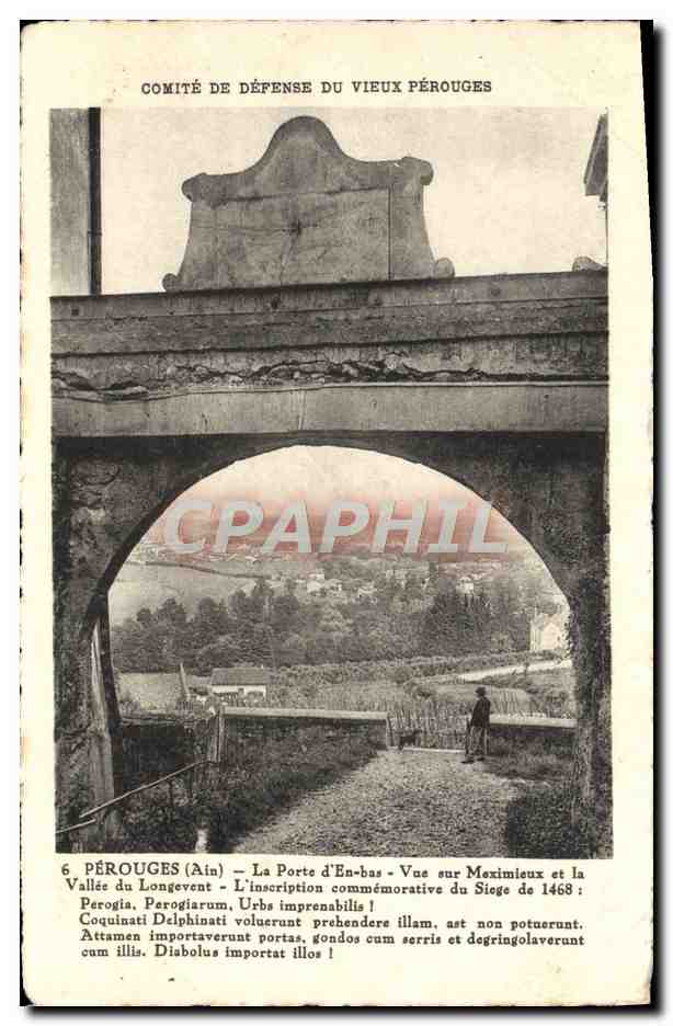 CPA Perouges La Porte d'En Bas 