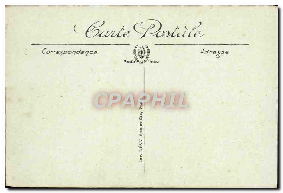 CPA Lourdes Le Chateau Fort  — Verso