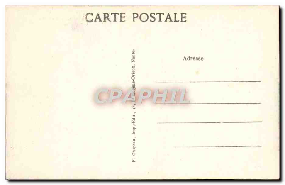 CPA Nantes Le chateau des Ducs de Bretagne L'entree — Rückseite