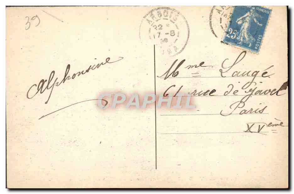CPA Environs d'Arbois Le Fond de la Vallee des Planches  — Rückseite