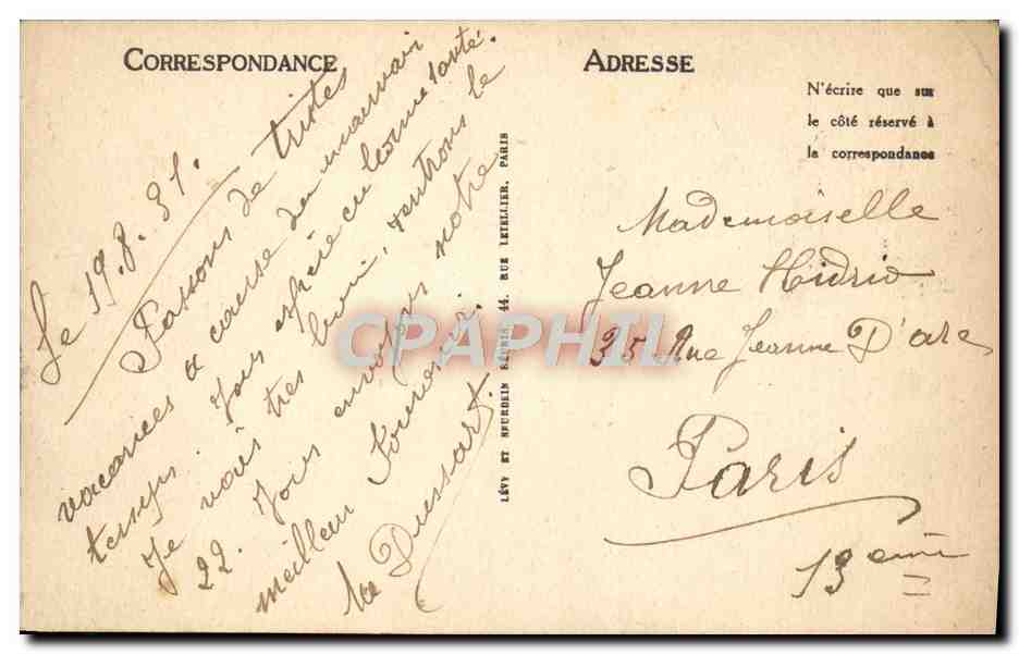 Valenciennes — La Tour de la Dodenne — LL — Back