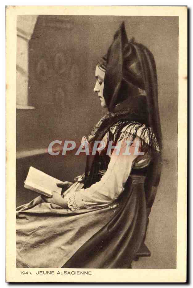 Young Alsatian Woman — Reading a Book — Published by Braun & Cie, Mulhouse
