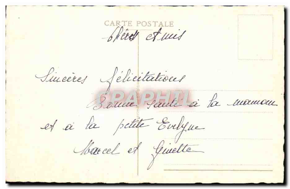 CPA Fantaisie Fleurs — Rückseite