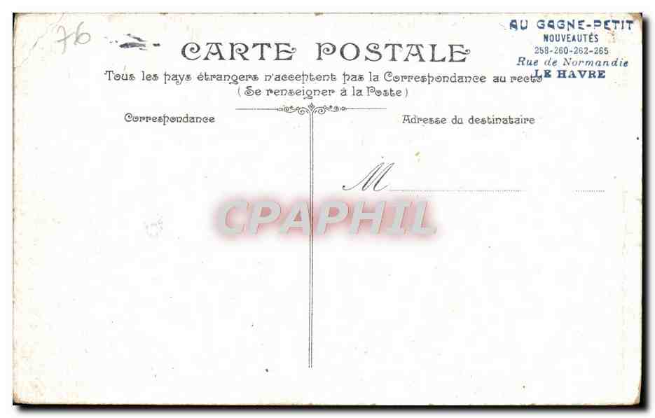 Paris-Plage - Boulevard de la mer — Verlag Au Gagne-Petit, Le Havre, n°5 — Rückseite
