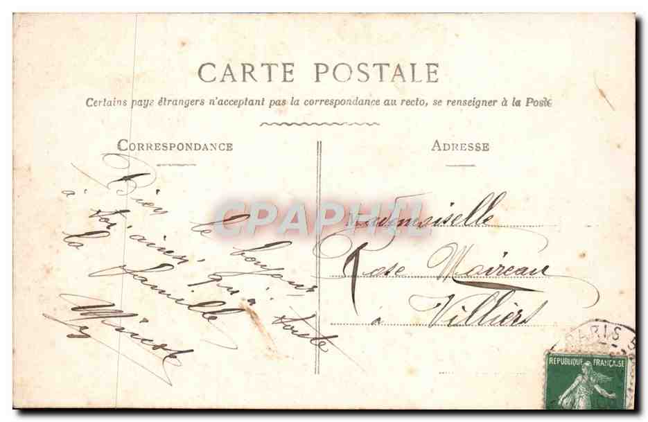 CPA Fantaisie Enfant Oiseaux  — Rückseite