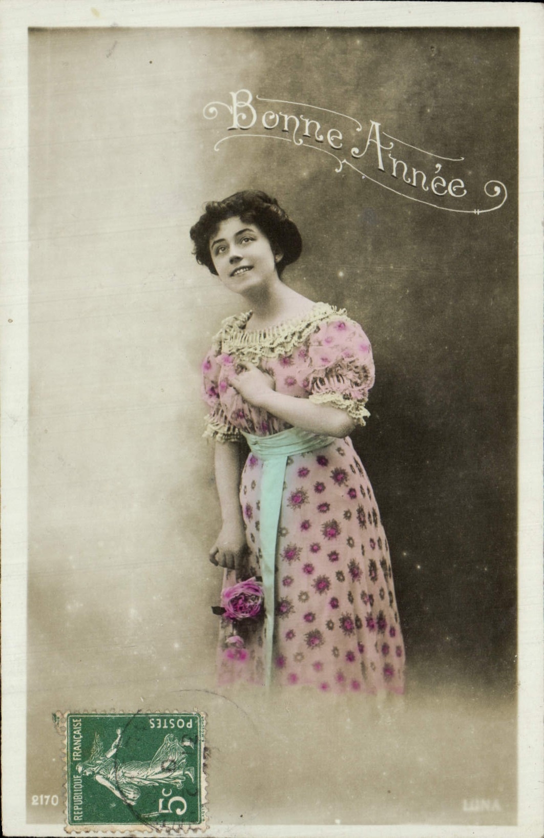 CPA Fantaisie Femme Bonne Annee