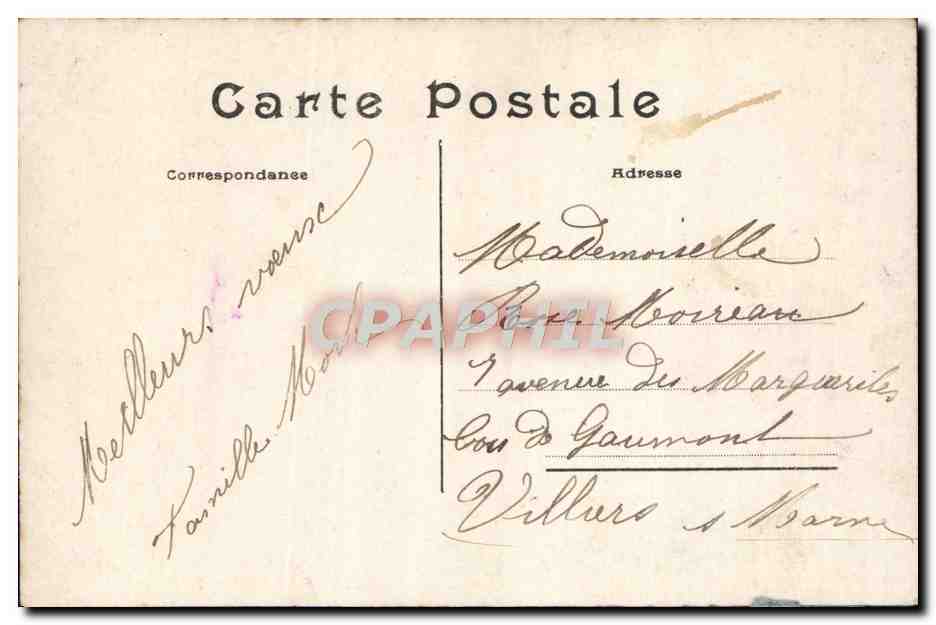 CPA Fantaisie Femme Bonne Annee — Verso