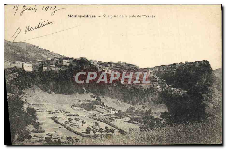Meulay-Idriss — Vue prise de la plate de Meknès — Ordonn photo, Casablanca