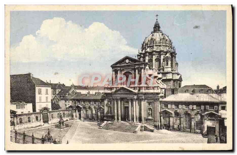 CPA Paris Hopital Millitalre du Val de Grace Facade du cote de la grille