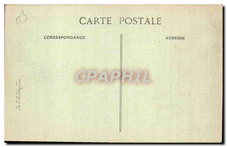 Vichy — Der Park — Ehemaliger Pavillon von Napoleon III — Verlag VD, Nr. 3309 — Rückseite