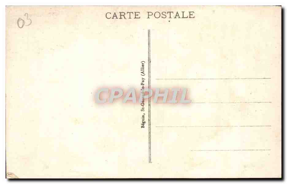 CPA Vichy Le Parc  — Verso
