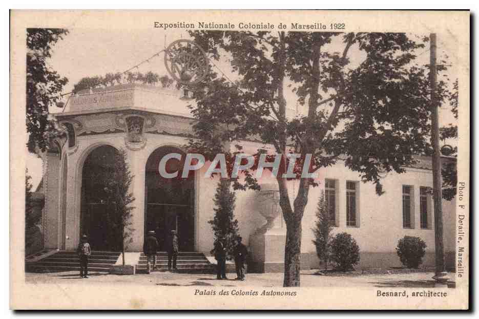 CPA Marseille Exposition Nationale Coloniale de 1922 Palais des Colonies autonomes