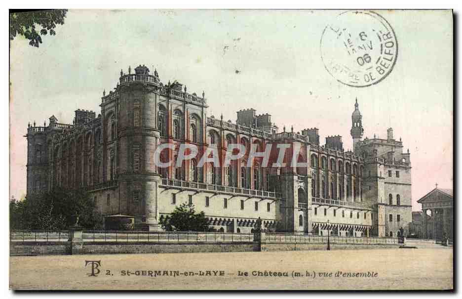 St-GERMAIN-en-LAYE — Le Château (m.h.) vue d'ensemble — Éditeur T.2