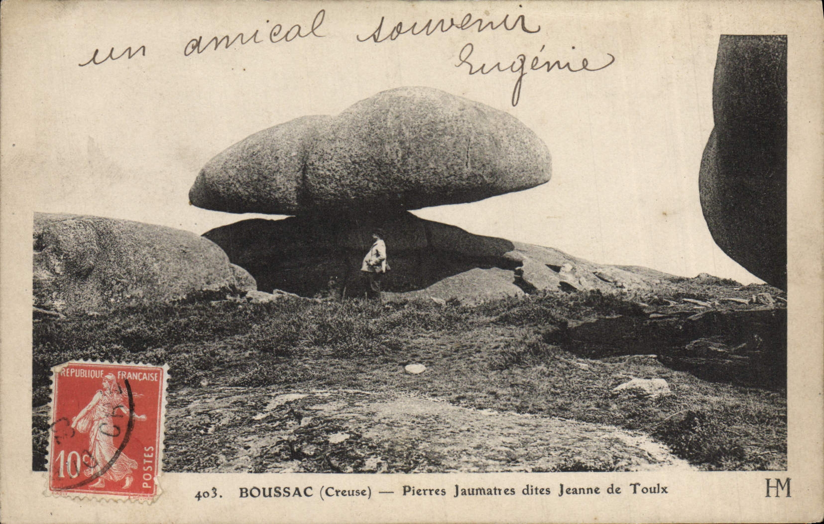 Boussac (Creuse) — Pierres Jaumâtres dites Jeanne de Toulx