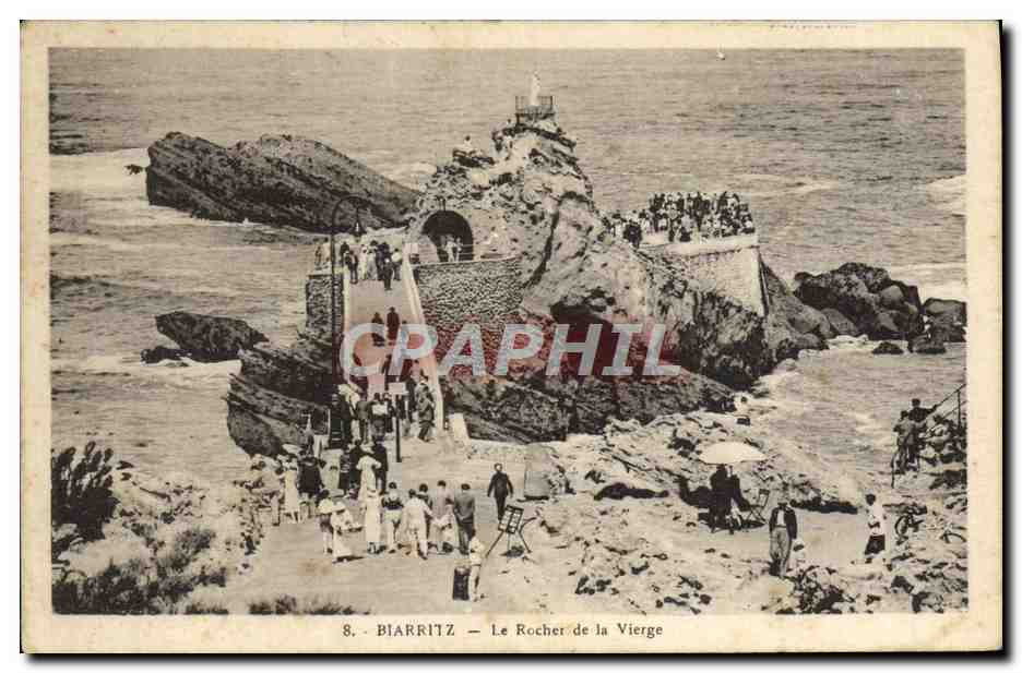 CPA Biarritz Le Rocher de la Vierge