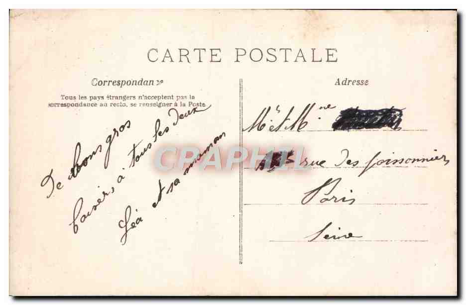 CPA Fantaisie Enfant — Rückseite