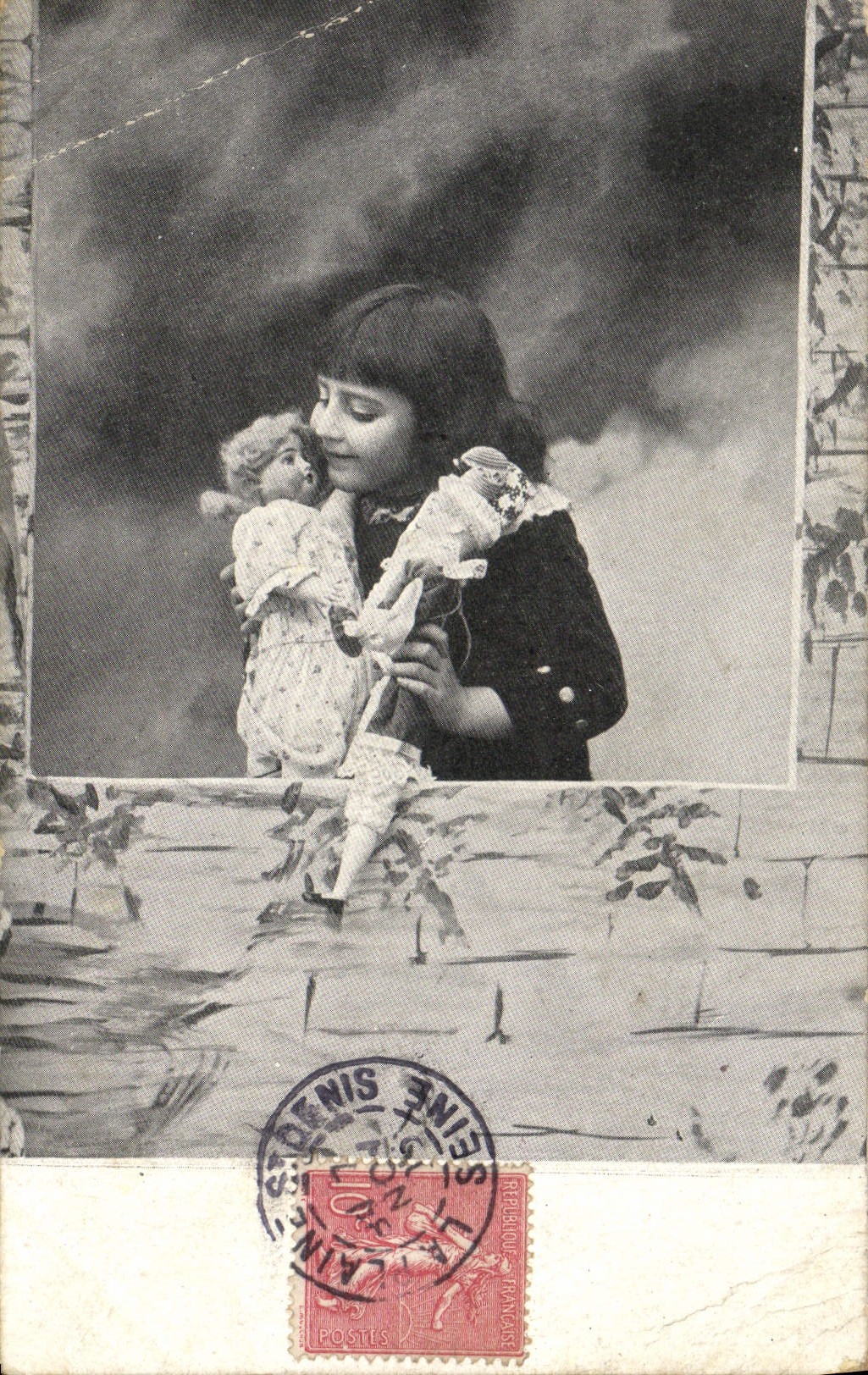 CPA Fantaisie Enfant Poupee