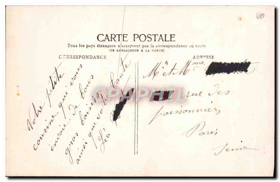 CPA Souvenir Enfant — Verso