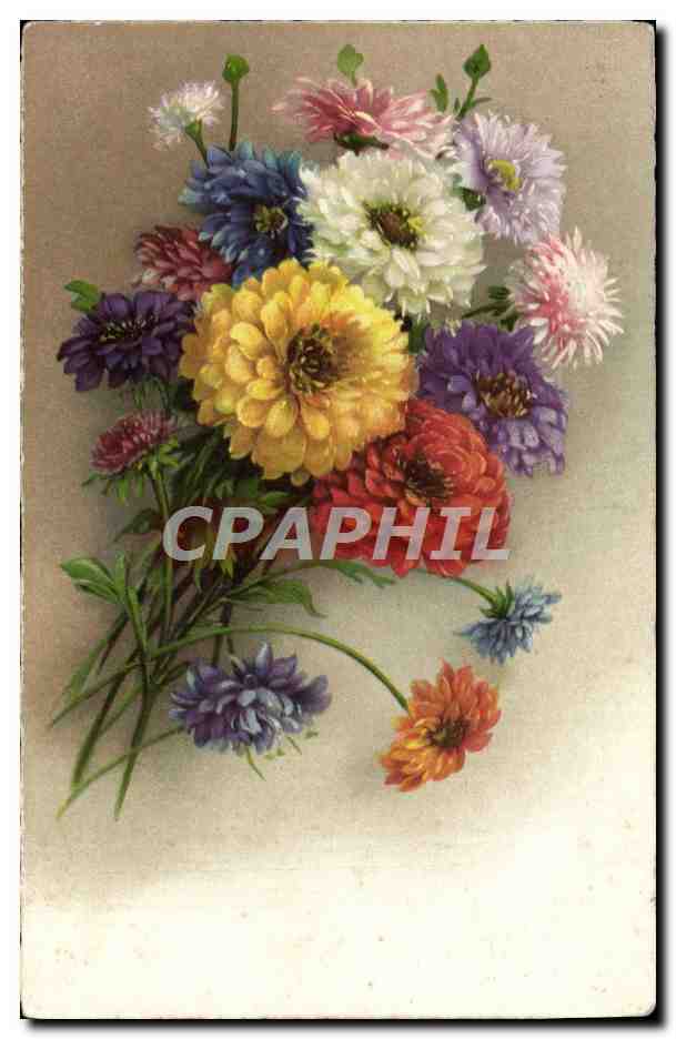 CPA Fantaisie Fleurs