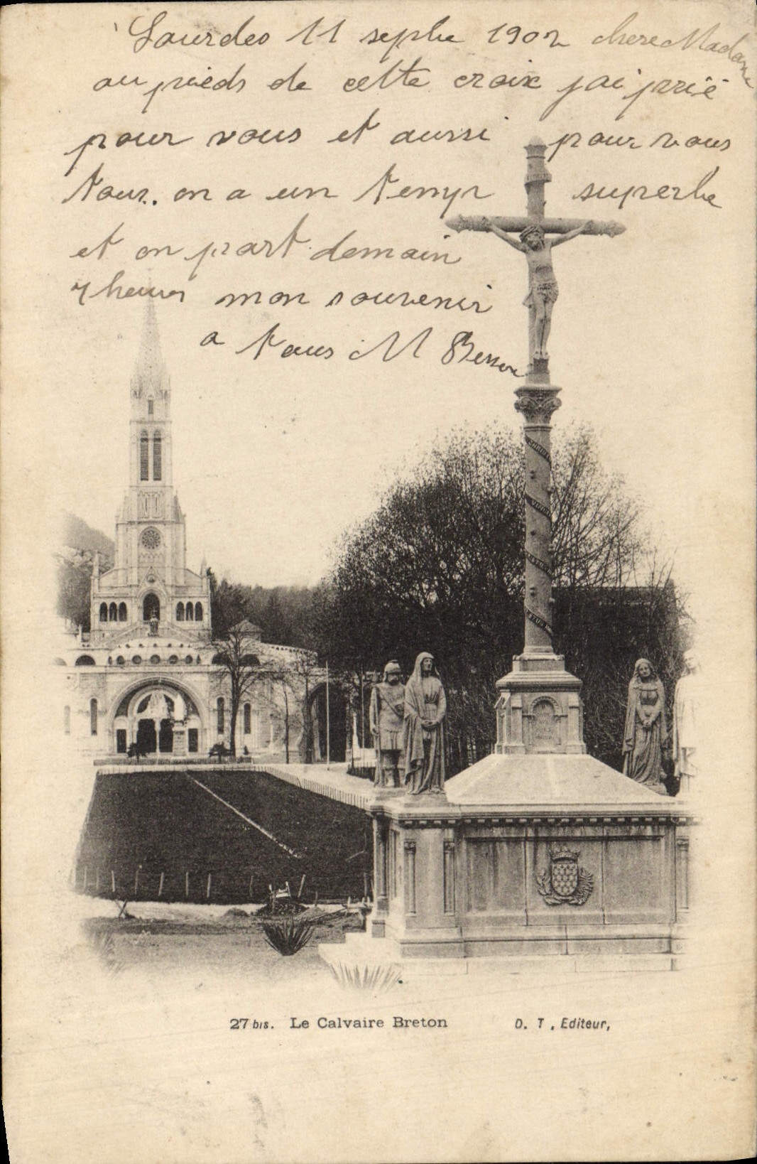 CPA Le Calvaire Breton Lourdes