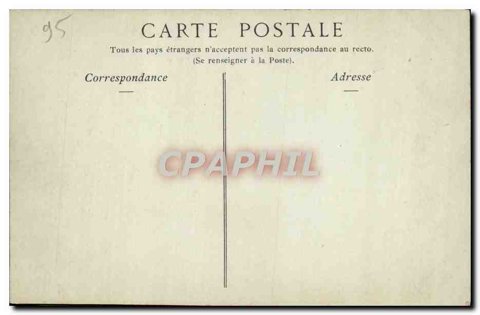 CPA Pontoise Eglise Saint Maclou Porte Laterale Nord — Back