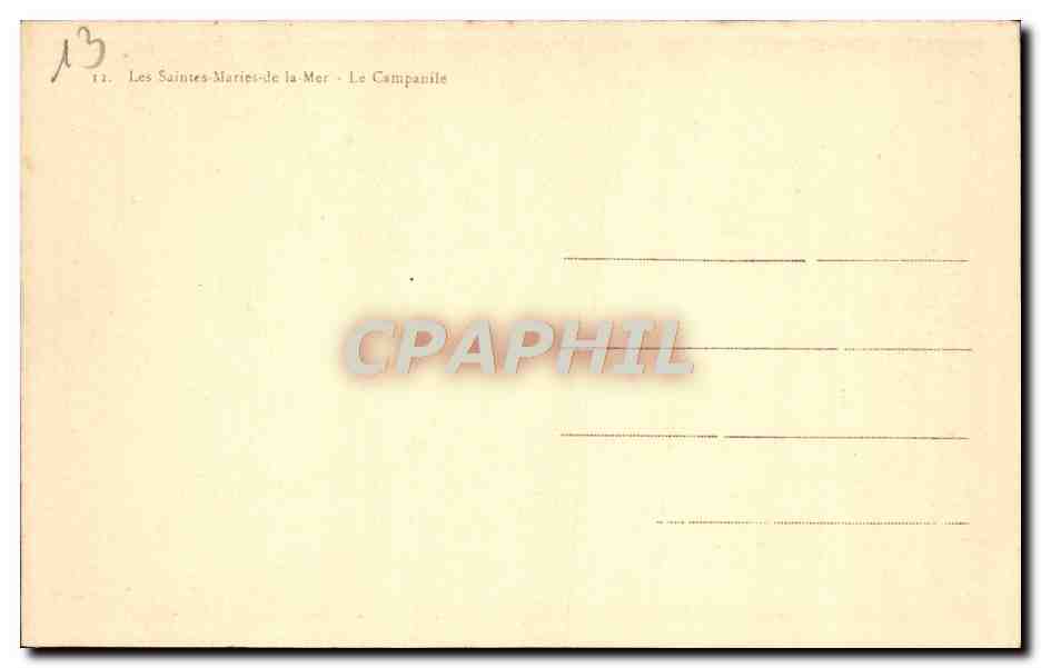 Les Saintes-Maries-de-la-Mer — Le Campanile — Éditeur C. Roisin — Reverso