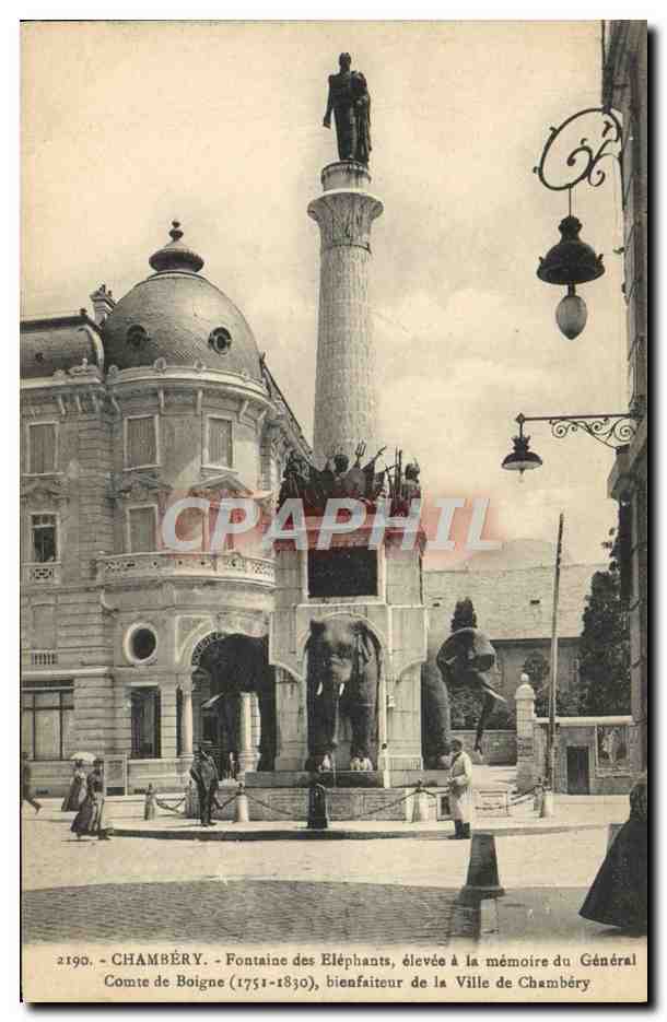 CPA Chambery Fontaine des Elephants