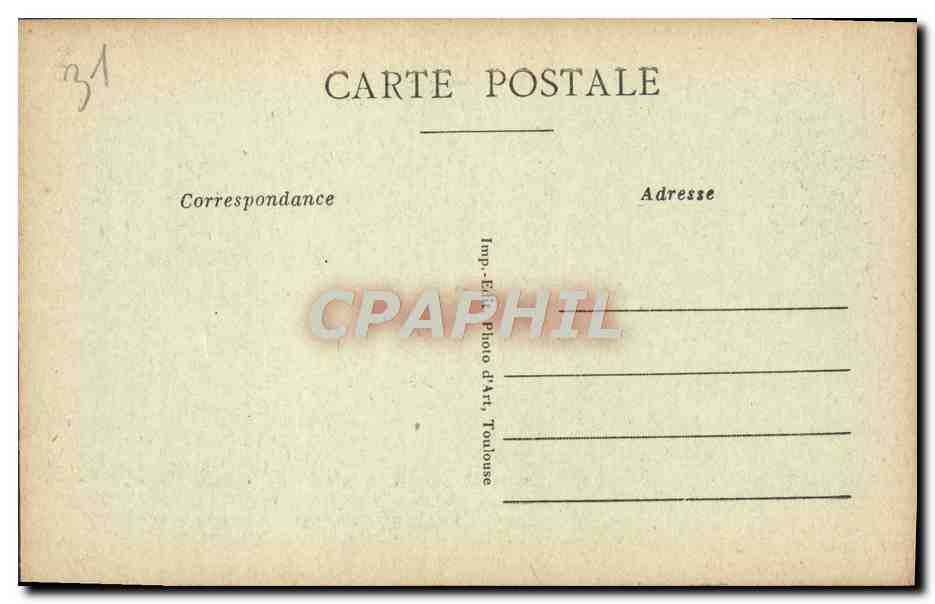 Toulouse — Au Grand Rond — Le Conteur Arabe (par Ponsin) — Rückseite