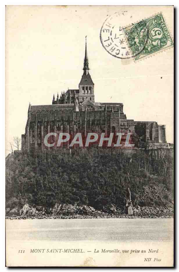 CPA Mont Saint Michel La Merveille Vue Prise au Nord