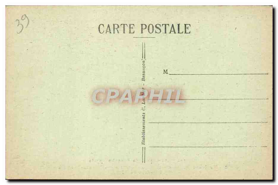 La Source du Lison — Sites Pittoresques de Franche-Comté — C.L.B. 1202 — Rückseite