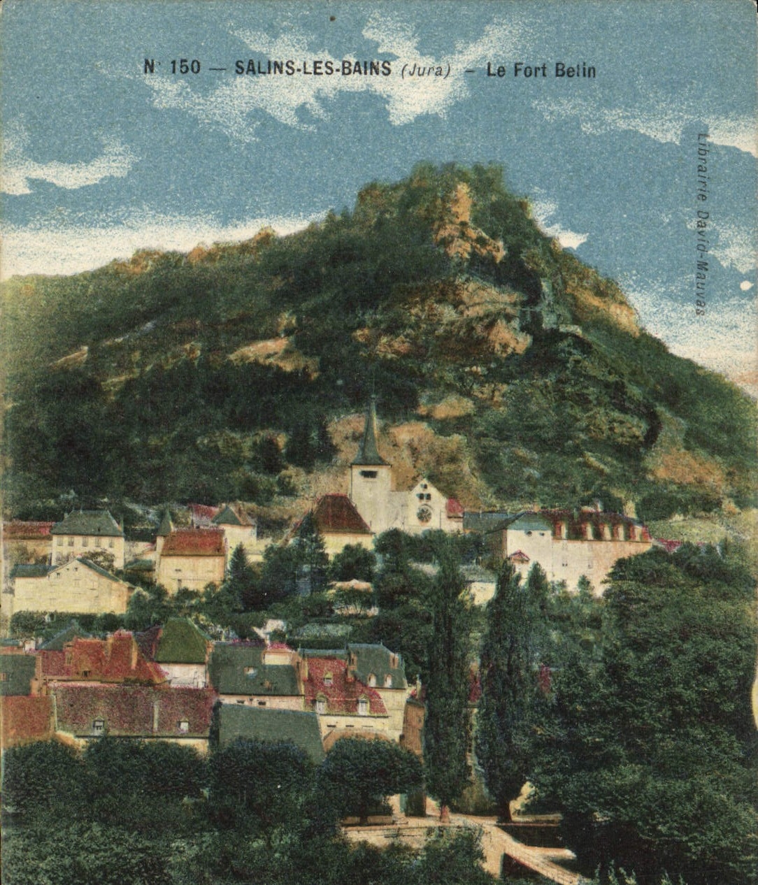 Salins-les-Bains (Jura) — Le Fort Belin — Librairie Davo-Mauves, N° 150