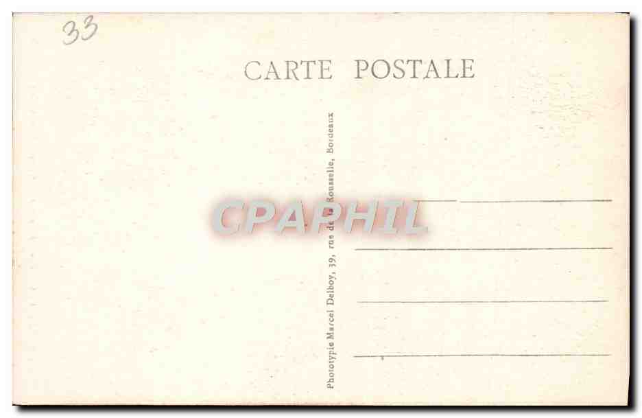 CPA Bordeaux Cathedrale St Andre Portail Sud — Verso