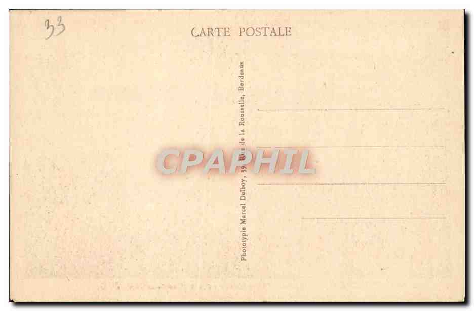 CPA Bordeaux Cathedrale Place Pierre Laffitte — Verso