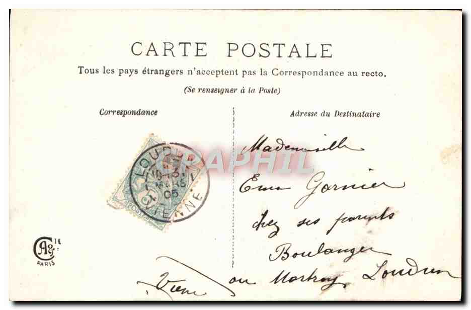 Femme dans une cuisine — poème sur la pêche d'Avril — éditeur non visible — Back