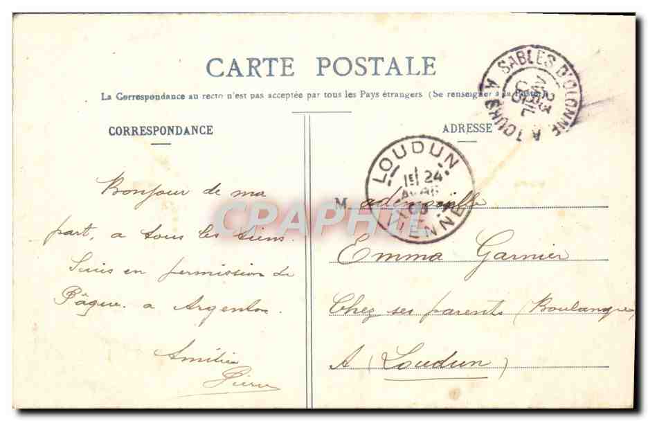 Femme en chapeau fleuri — Dans les Fleurs — Prototype A. Berseret & Cie, Nancy — Reverso