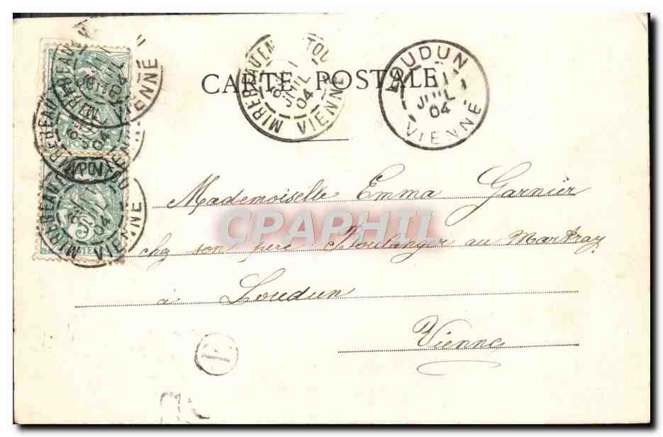 CPA Fantaisie Femme — Verso