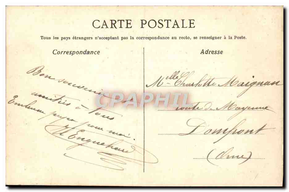 CPA Pour Payer Son Terme Monologue Par Gerny et Rene Esse — Verso
