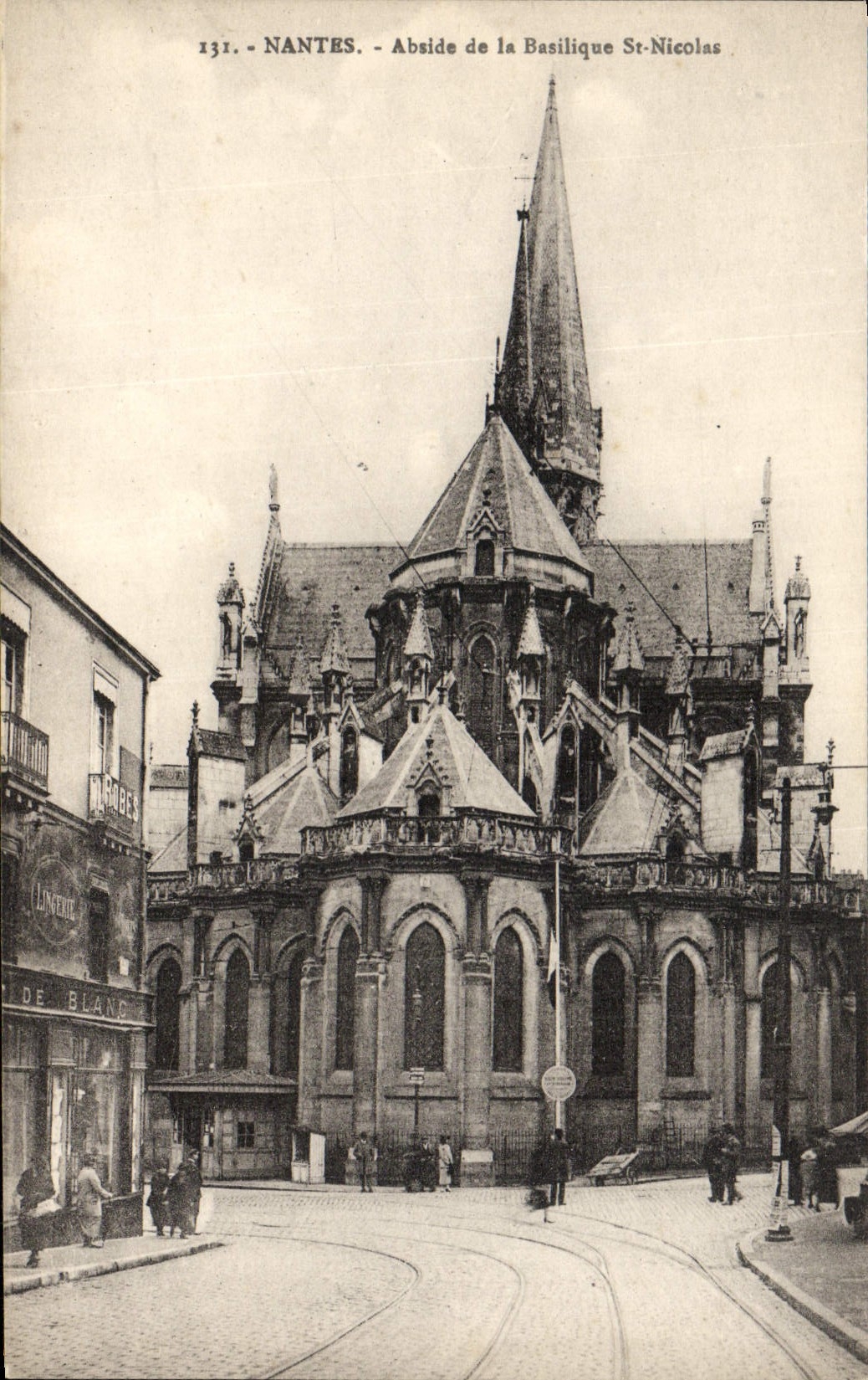 CPA Nantes Abside de la Basilique St Niicolas