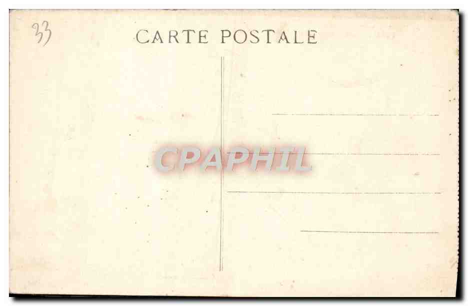 CPA Bordeaux Fontaine des Girondins — Verso