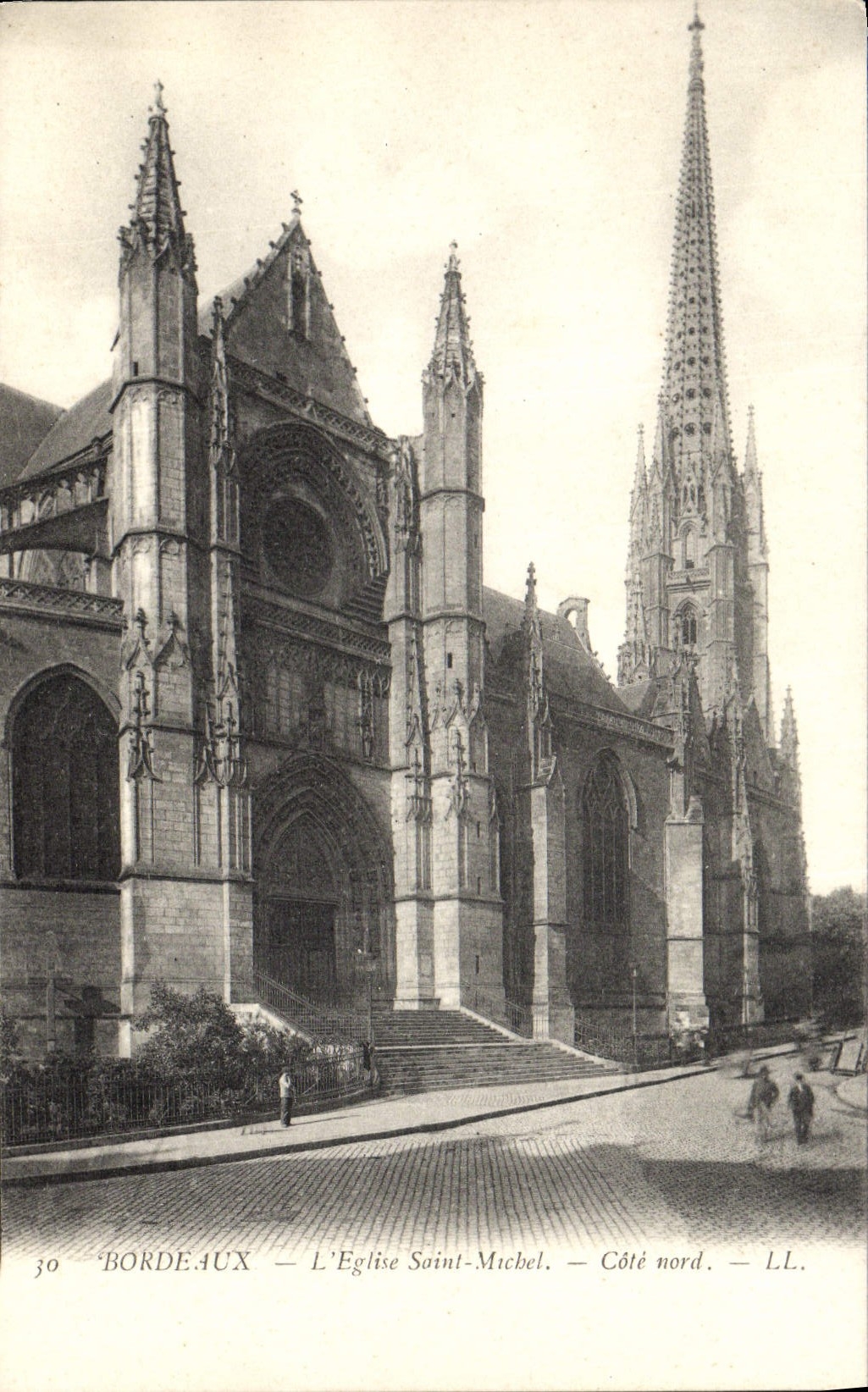 Bordeaux — L'Église Saint-Michel — Côté nord — LL.