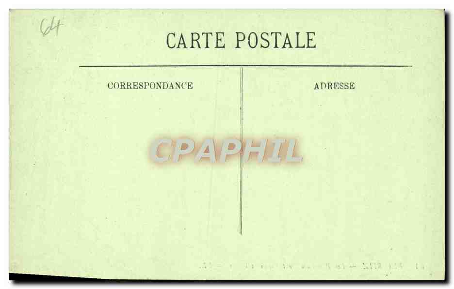 CPA Biarritz Les Bains du Port Vieux et villas — Rückseite