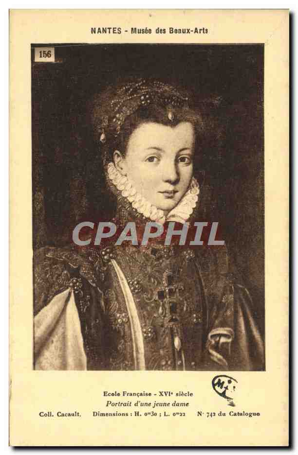 CPA Nantes Musee Des Beaux Arts Portrait d'une jeune dame