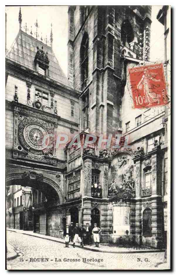 CPA Rouen La Grosse Horloge