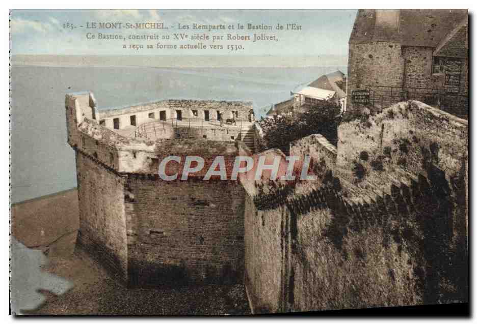 Le Mont-Saint-Michel — Les Remparts et le Bastion de l'Est — Laurent-Ndl, Rennes