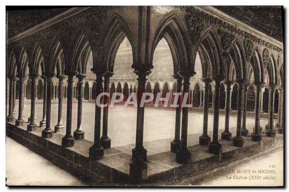 CPA Le Mont Saint Michel Le Cloitre 